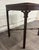 Vintage Georgian Style Chippendale Style Mahogany Tray Top Side Table For Sale - Image 4 of 14