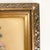 Antique 1920's Floral Painting on Glass, Gilt Gold Framed Flower Painting on Glass For Sale - Image 10 of 11