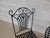 Vintage French Style Wrought Iron Outdoor Dining Bistro 3 Piece Set. Foldable for Storage "A" Features quality thick...