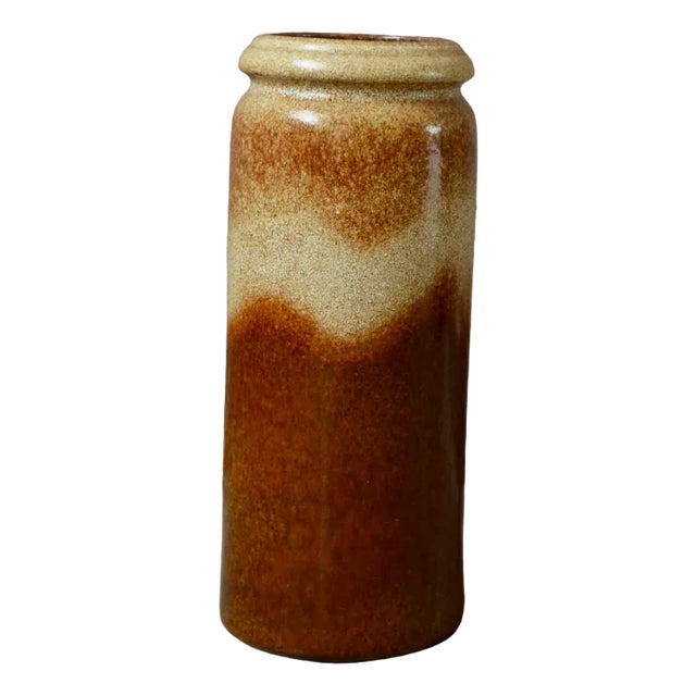 Large Brutalist Floor Scroll Vase from Scheurich, 1960s For Sale