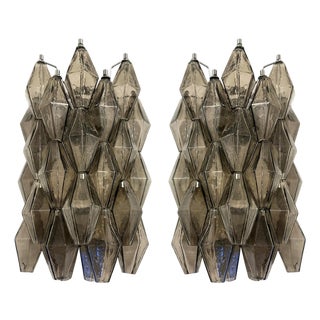 Poliedri Murano Glass Wall Sconces by Simoeng, Set of 2 For Sale