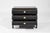 Wood Stacked Bedside Table in Black Ceruse For Sale - Image 7 of 18