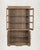 Antique Glass Armoire | Vintage Indian Cabinet | Carved Teak Wood Display Cabinet | Rustic Home Decor For Sale - Image 4 of 6