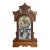 Antique Gilbert Ersa Walnut Parlor Mantel Clock Spider Web Glass With Key For Sale