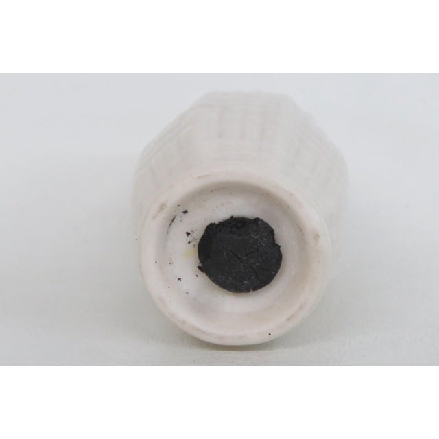 Mid 20th Century Belleek Pottery Ireland Fine Porcelain Tridacna Cob Salt or Pepper Shaker 4935b For Sale - Image 5 of 10