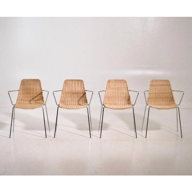 Wood Late 20th Century Danish Modern Armchairs, Set of 4 For Sale - Image 7 of 7
