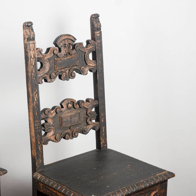 Neo-Renaissance Carved Chairs, Set of 2 For Sale - Image 15 of 18