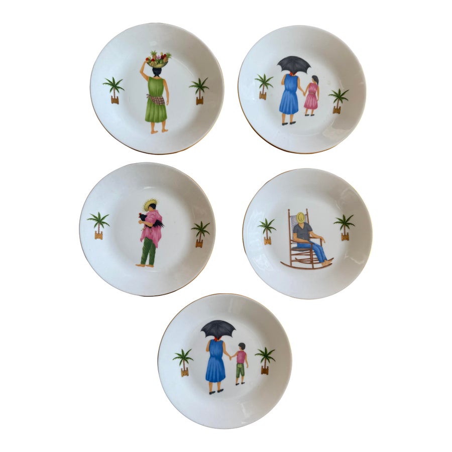 Philippe Deshoulieres Limoges Porcelain Appetizer Plates
