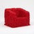 Gaetano Pesce Gaetano Pesce “Senzafine” Armchair and Pouf in Red Polyurethane For Sale - Image 4 of 16