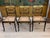 Set of Four English Regency Black Lacquer Dining Chairs With Gilt Decoration For Sale - Image 4 of 16