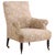 A handsome French Napoleon III library chair with a substantial, comfortably proportioned form, raised on turned ebonized...