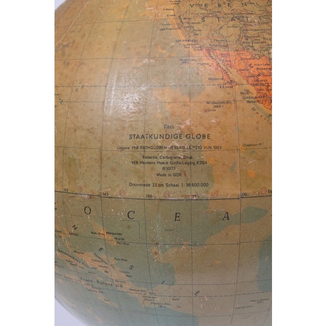 Wood Raths Political Earth Globe, Germany, 1950s For Sale - Image 7 of 9