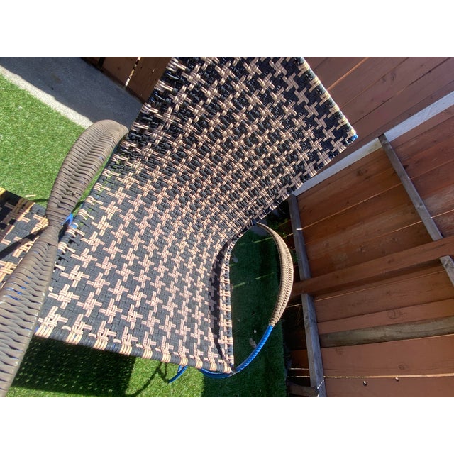 Patio Woven Chair Lounger – Inspired by Marni ‘Moon Walk, 2 Pieces For Sale In Los Angeles - Image 6 of 6