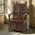 Antique French Neogothic Caquetoire ~ Cathedral Chair ~ Armchair is an intriguing design, originally intended for visiting...