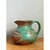 Brown Vintage Green and Brown Ceramic Pitcher For Sale - Image 8 of 13