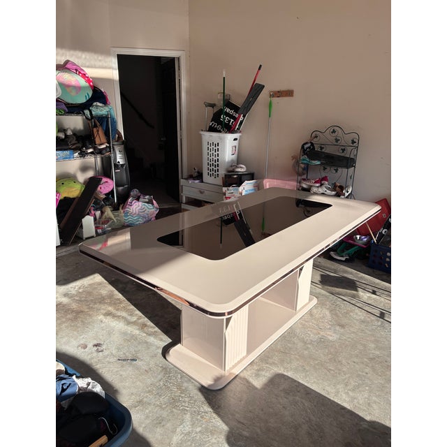 Mirrored Dining Table and Base For Sale In Houston - Image 6 of 9