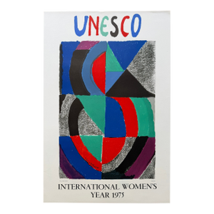 Sonia Delaunay (1885–1979) ,Unesco, International Women's Year (1975), Mourlot Lithograph, Printed in France