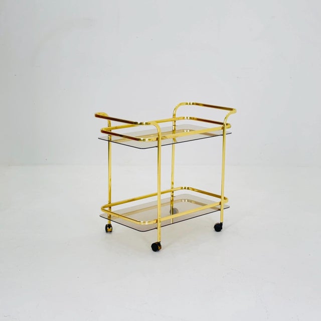 Hollywood Regency Martini Serving Bar Cart, 1950s For Sale - Image 11 of 11