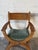 In Style of Henning Kjærnulf Brutalist Oak Kurul Armchair Danish Mid-Century Modern 1960s For Sale - Image 9 of 11