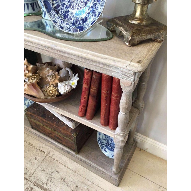 White Tiered Bleached Oak Book Shelf, 19th Century For Sale - Image 8 of 14
