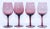 Vintage French Amethyst Purple Hand-Blown Wine Glasses, Set of 4, Circa 1980 For Sale - Image 13 of 13