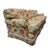 Floral Upholstered Sofa With Ottoman in Cyrus Clark Linen, 1997 For Sale - Image 4 of 11