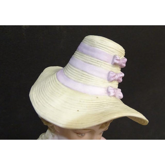 Biscuit Porcelain Figure of Lady, Sitzendorf, 1800s For Sale - Image 10 of 18