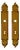 French Parisian Louis XV Style Brass Door Backplates / Escutcheons - A Pair For Sale