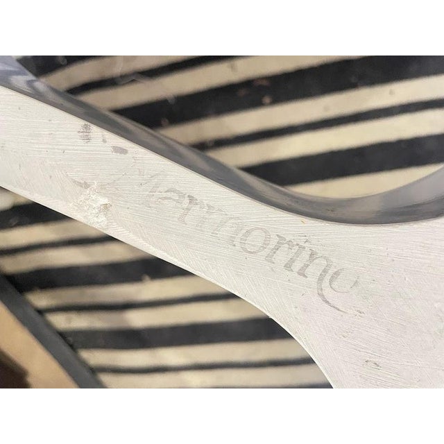 Vintage Danish Modern Marmorino Coffee Table with Sculptural Base, 1991 For Sale - Image 11 of 15