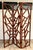 Organic Modern Geometric Wood Three-Panel Folding Screen Room Divider For Sale - Image 10 of 10