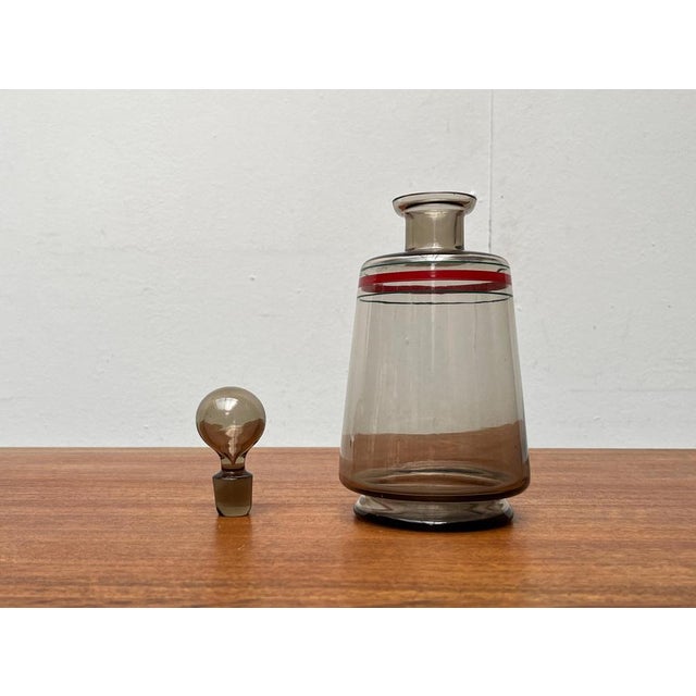 Mid-Century German Glass Carafe, 1960s For Sale - Image 12 of 18
