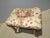 Vintage French Country Floral Vanity Bench W Silver Gilt Base #2 For Sale - Image 9 of 12