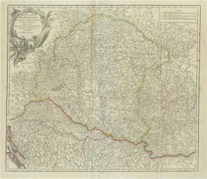 Antique Map of the Kingdom of Hungary and Transylvania, 1780