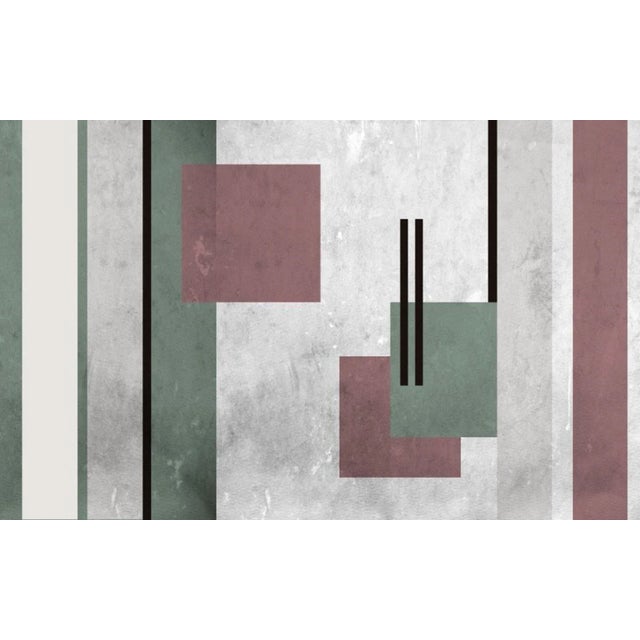 Contemporary 20 Pink and Green Wallcovering by Officinarkitettura For Sale - Image 3 of 3