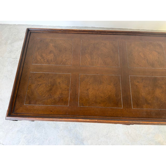 1980s Vintage Henredon Barley Twist Rectangular Coffee Table For Sale - Image 5 of 12
