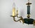 Vintage Empire Bronze Green Gold Chandelier with 5 Arms For Sale - Image 4 of 11