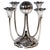 Viennese Art Deco Four-Light Silver Candelabra with Hammered Decor, 1930 For Sale - Image 10 of 10