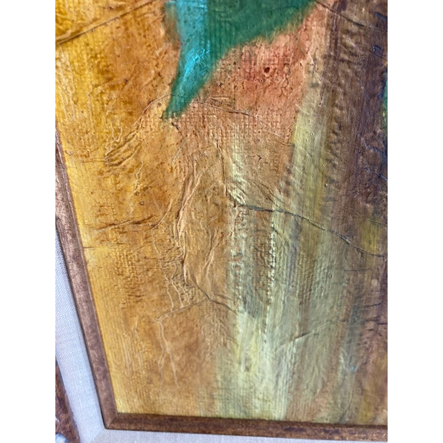 Mid 20th Century Original Sunflowers Oil Painting, Framed and Signed by Artist For Sale - Image 10 of 10