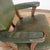 1940s Antique US Military Swivel Desk Chair in Leather, 1940s For Sale - Image 5 of 15