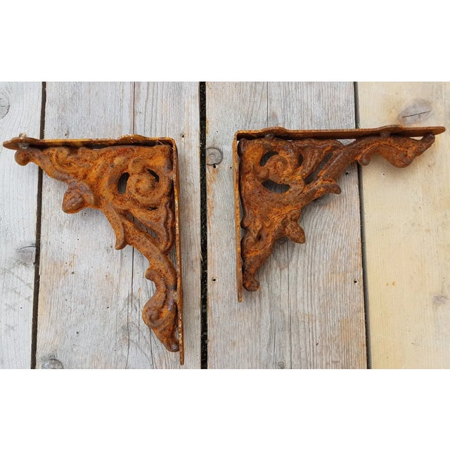 Cast Iron Shelf Bracket Shelf Support For Sale - Image 4 of 6
