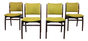 Vintage Danish Mahogany Dining Chairs by Erik Buch for Anderstrup Møbelfabrik, 1950s, Set of 4