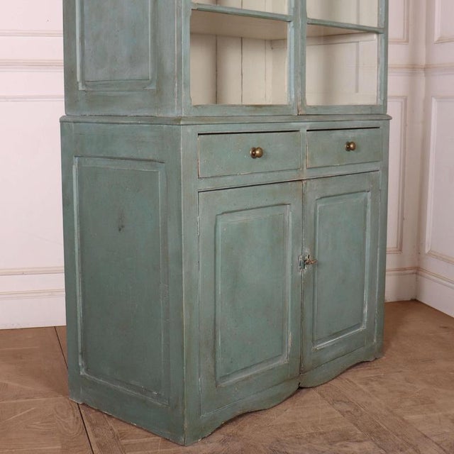 Scottish Glazed Kitchen Cabinet in Pine For Sale - Image 12 of 14