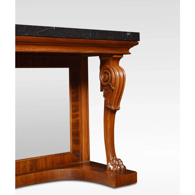 Regency Mahogany Console Table For Sale - Image 6 of 8