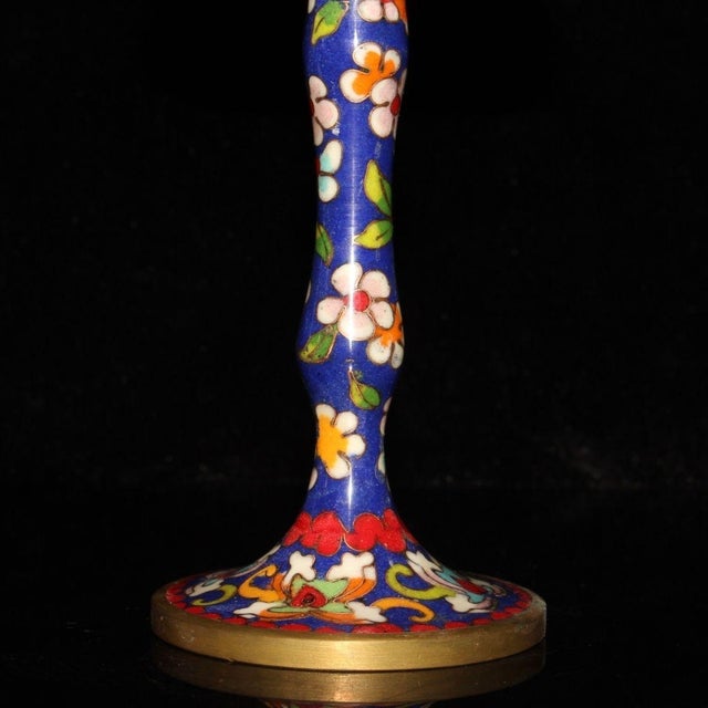 Late 19th Century Cloisonné Enamel Censer With Pierced Lid, 613g For Sale In Los Angeles - Image 6 of 9