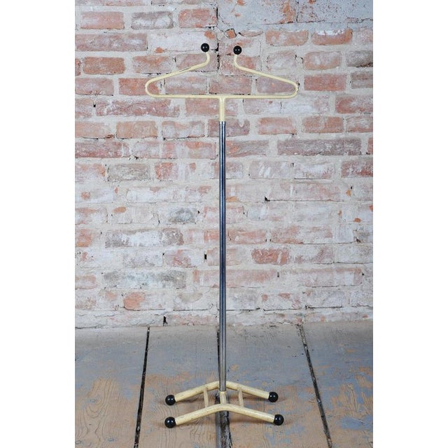 Conceived in the spirit of interwar Bauhaus design, this elegant and purposefully puristic floor coat rack dates from the...