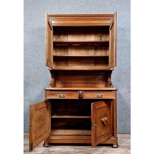 Antique Napoleon III Mahogany Cupboard, 1850 For Sale - Image 5 of 7