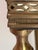 Global Views Pair of Global Views Brass Finish Glass Top Neoclassical Side Tables With Gallery Rail For Sale - Image 4 of 10