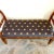 Baker Furniture Company Late 20th Century Baker Milling Road Carved Wood Upholstered Bench With Slip Cover For Sale - Image 4 of 14