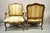 Vintage French Country Louis XV Style Carved Walnut Lounge Arm Chairs - A Pair For Sale - Image 10 of 12