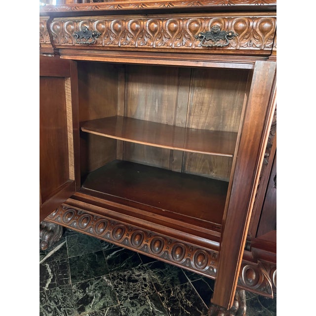 Mid 20th Century Antique French Buffet/ Cabinet From Estate of Prince Ruspoli, 9 Ft Tall For Sale - Image 5 of 12